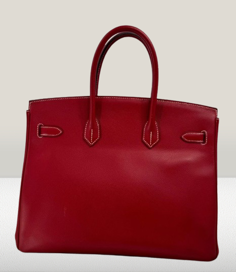 Hermes Rouge Red Epsom Birkin 35cm Bag