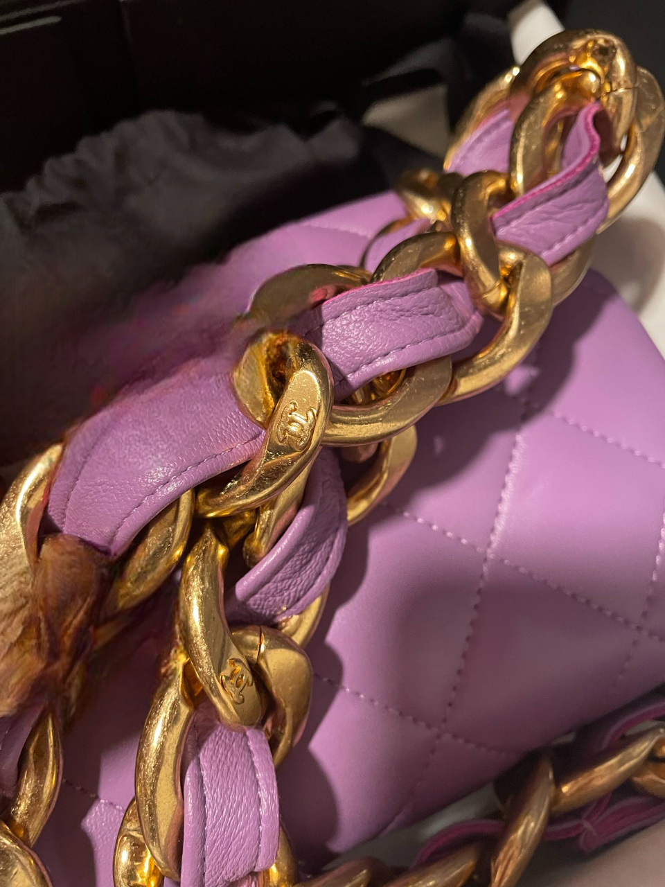Chanel Lilac Purple Lambskin Small Flap Bag