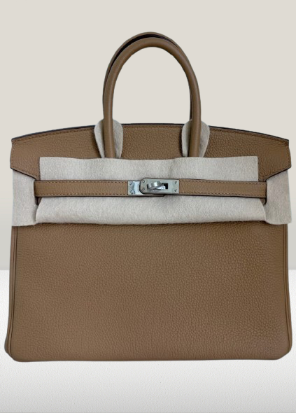 Hermes Biscuit Birkin 25cm Leather Handbag