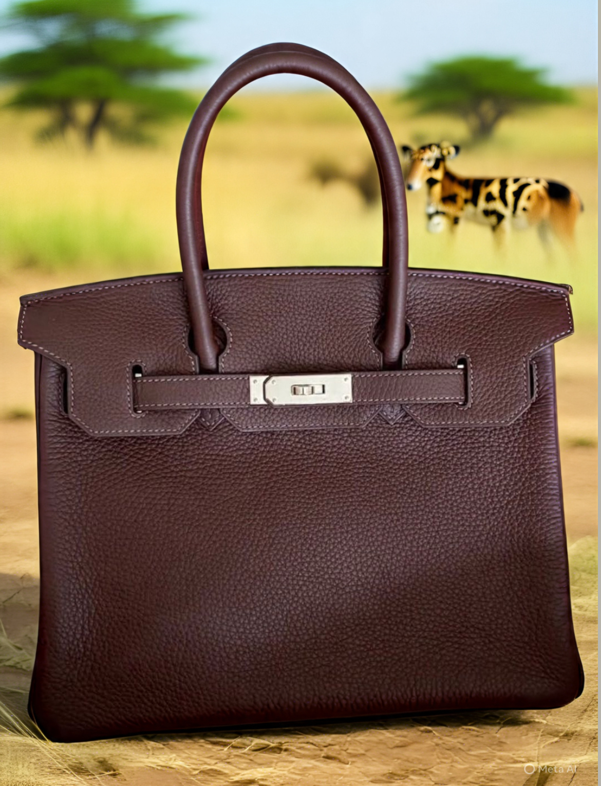 Hermes Havanne Brown Clemence Birkin 30 Bag