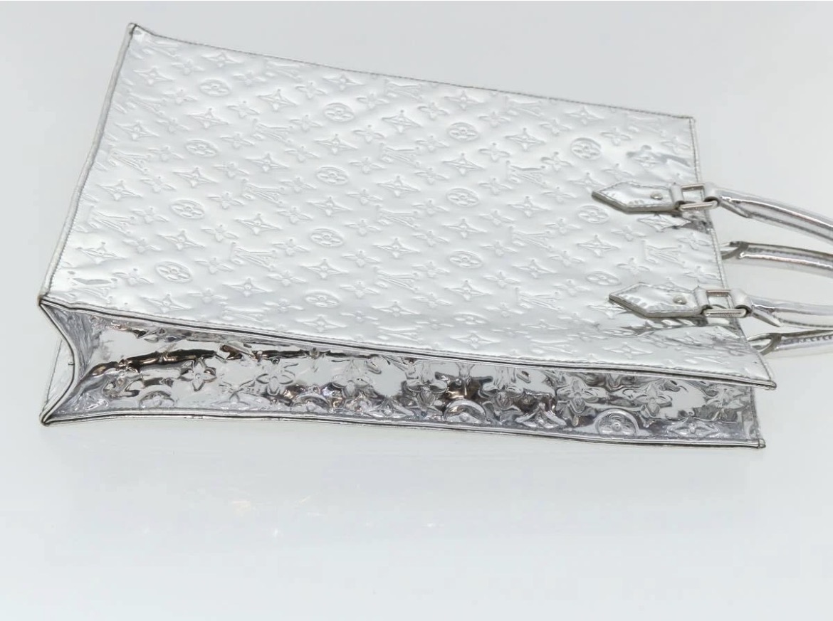 Louis Vuitton Silver Miroir Sac Plat Monogram Bag 