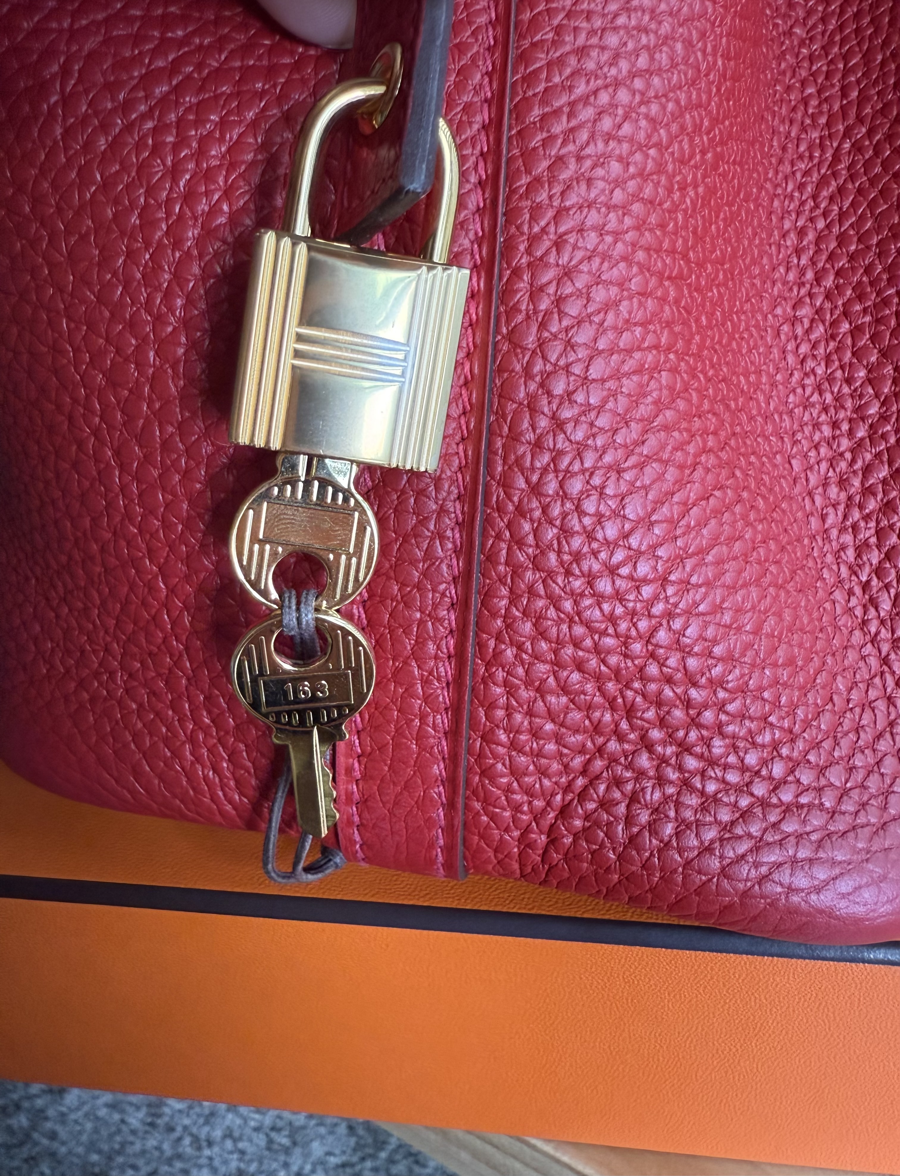 Hermes Rouge Casaque Red Picotin 18 Handbag 