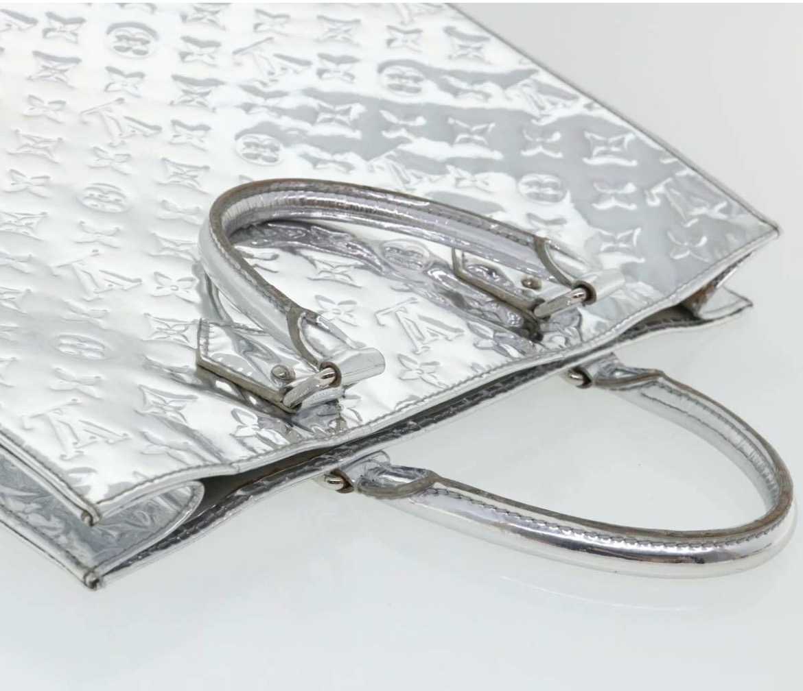 Louis Vuitton Silver Miroir Sac Plat Monogram Bag 