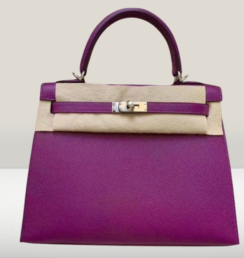Hermes Anemone Leather Kelly 25 Bag