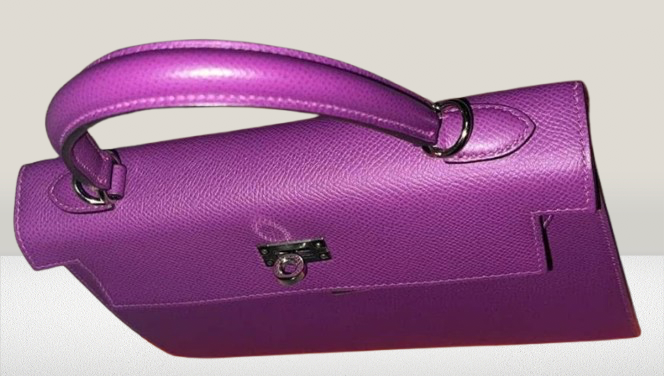 Hermes Anemone Leather Kelly 25 Bag