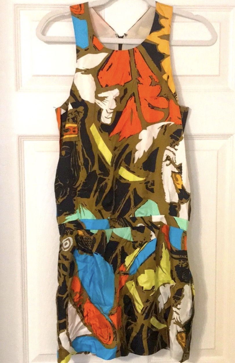 Balenciaga silk Runway Dress size 36 