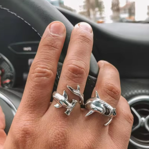 Shark-Themed Rings