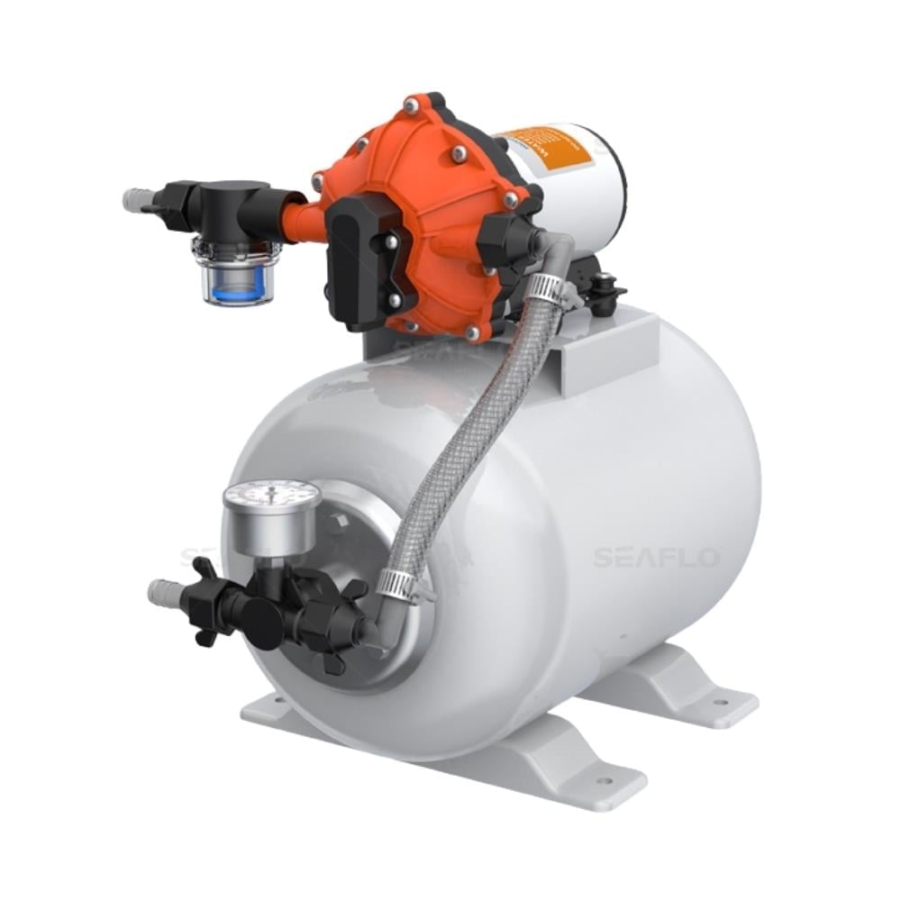 Hidrofor - Basınç Tankı Seti 18.9 Litre/Dakika 8 Litre Tank - Seaflo Hidrofor