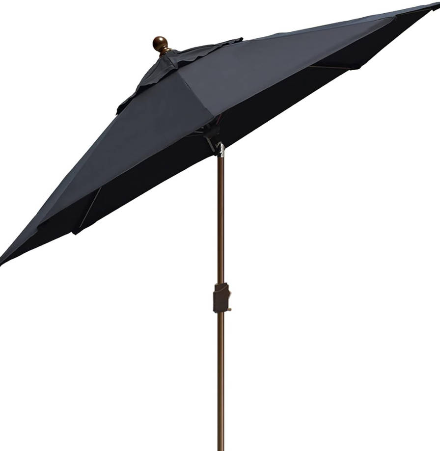 USA 10-Year-Non-Fading 9Ft Market Umbrella Patio Umbrella Outdoor Table Umbrella with Ventilation, Black