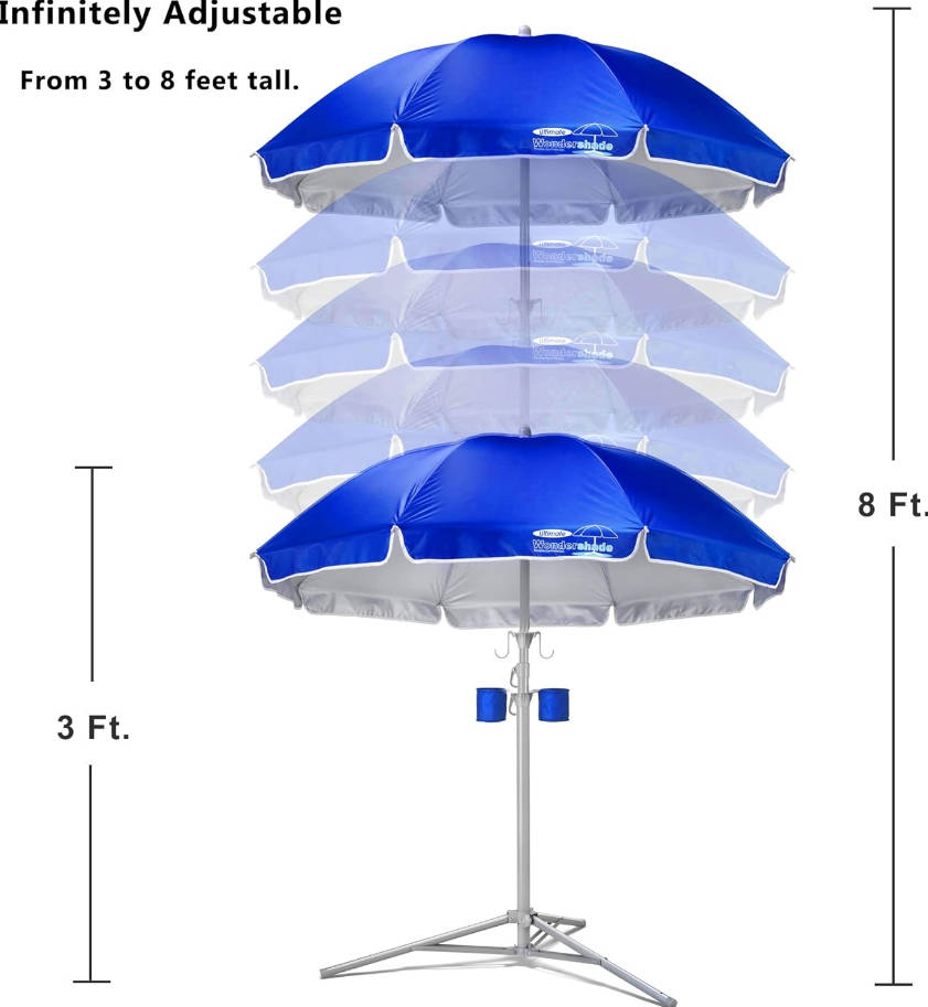 Ultimate Portable Sun Shade Umbrella for Instant Lightweight and Adjustable Sun Protection - Blue