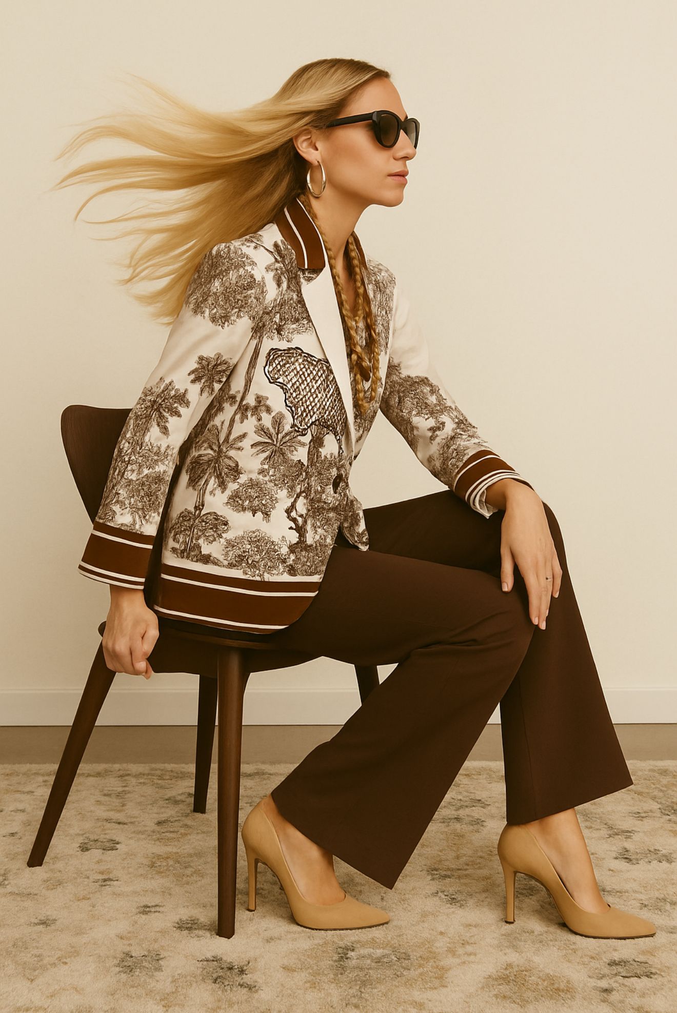 Veste imprimée safari