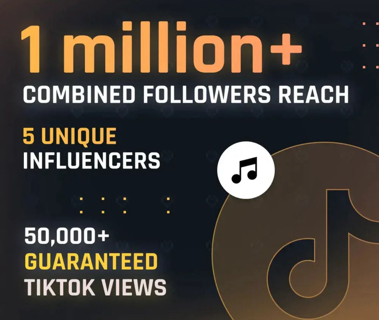 5x TikTok Influencers SoundCampaign (1million+ Followers Reach)