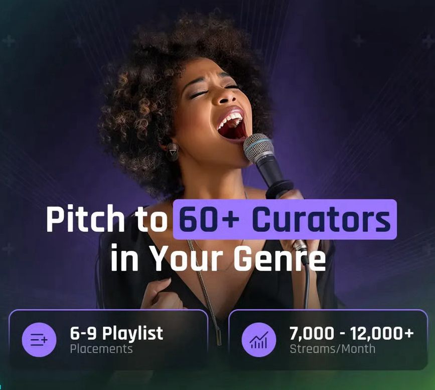 Pro Artist Plan: Spotify Playlist Pitching to 60+ Curators