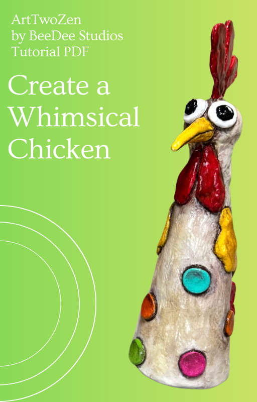 Whimsical Chicken Air Dry Clay Tutorial 