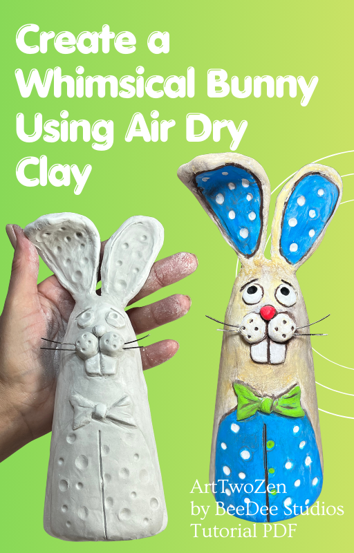 Whimsical Bunny  Air Dry Clay Tutorial 