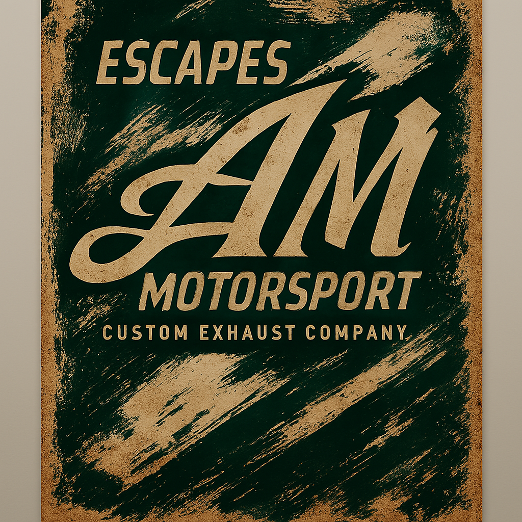 AM Motorsport Advertisement Poster