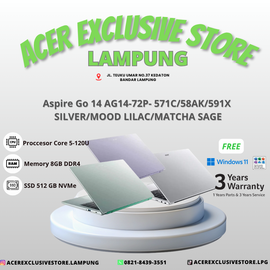 Aspire Go 14 AG14-72P- 571C/58AK/591X  