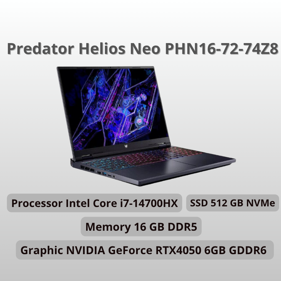 Predator Helios Neo PHN16-72-74Z8