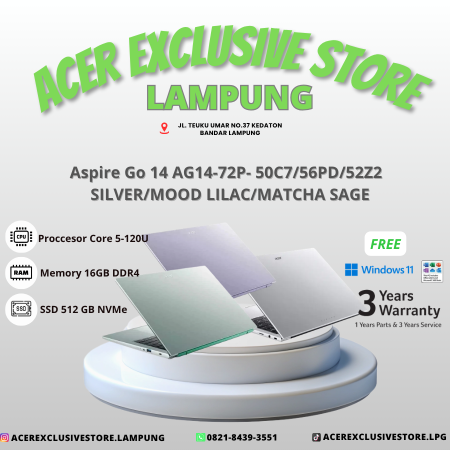 Aspire Go 14 AG14-72P- 50C7/56PD/52Z2  