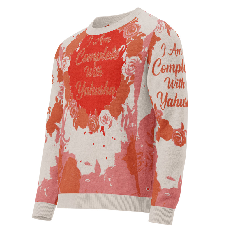 Knitted crew neck sweater