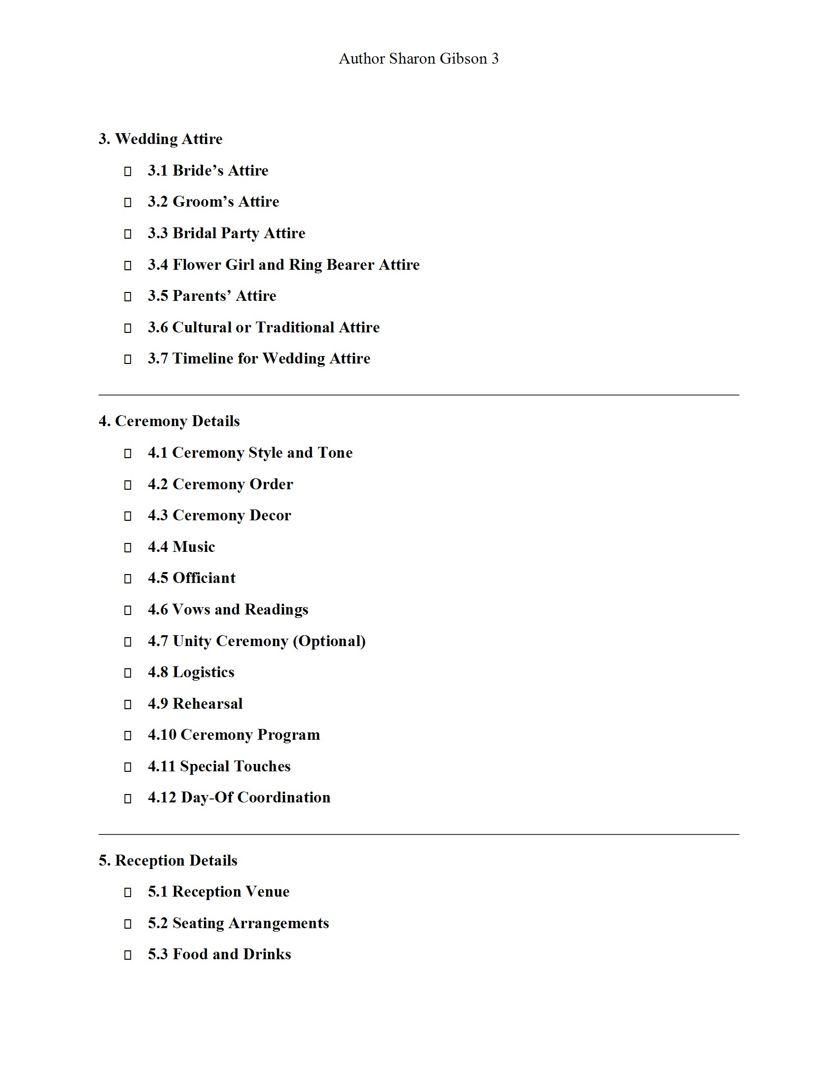 Wedding Planner Book 