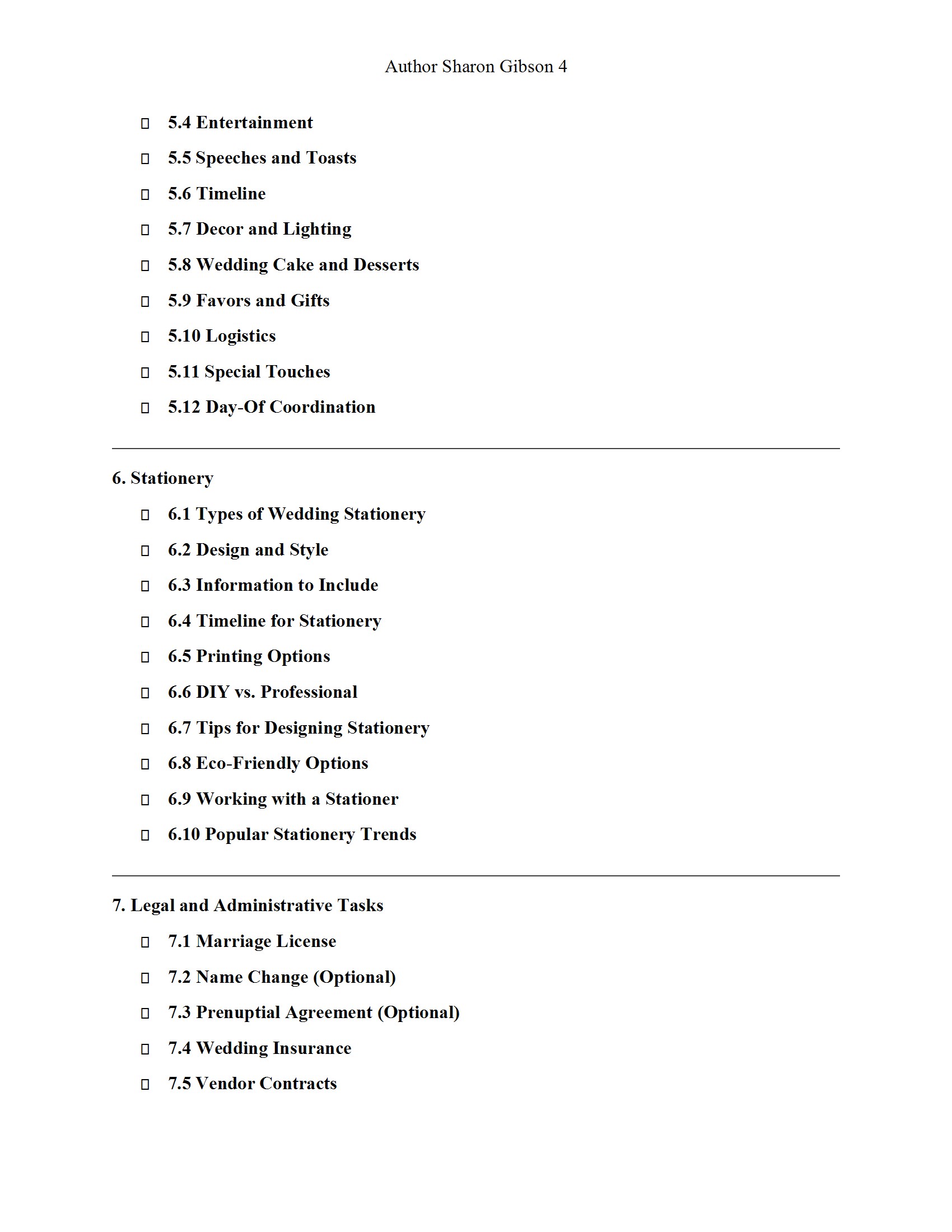 Wedding Planner Book 