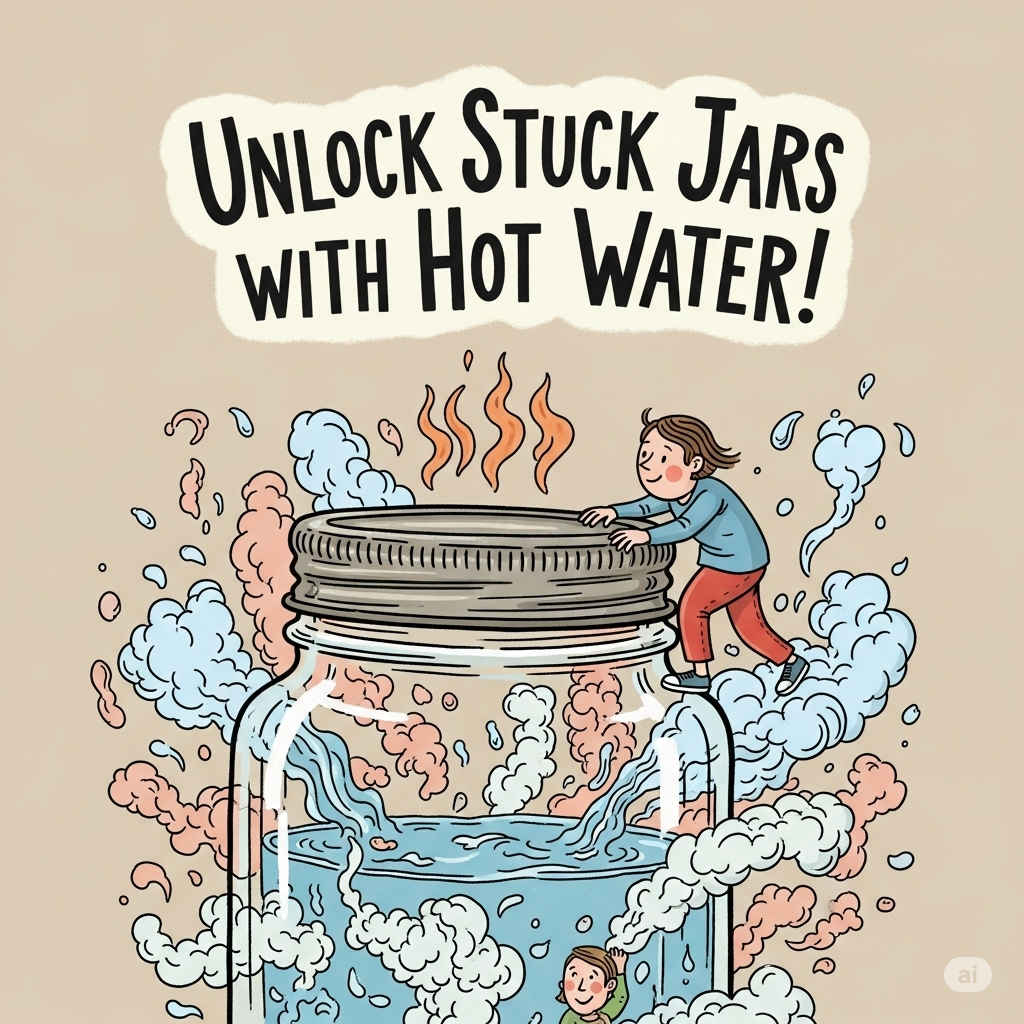 🔥Unlock Stuck Jars with Hot Water!🧴