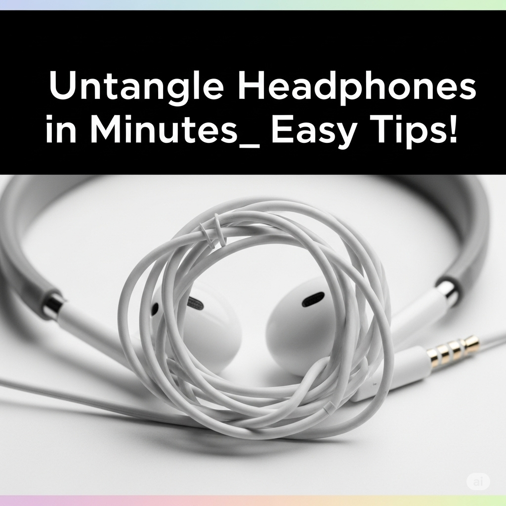 🎧Untangle Headphones in Minutes: Easy Tips!✨