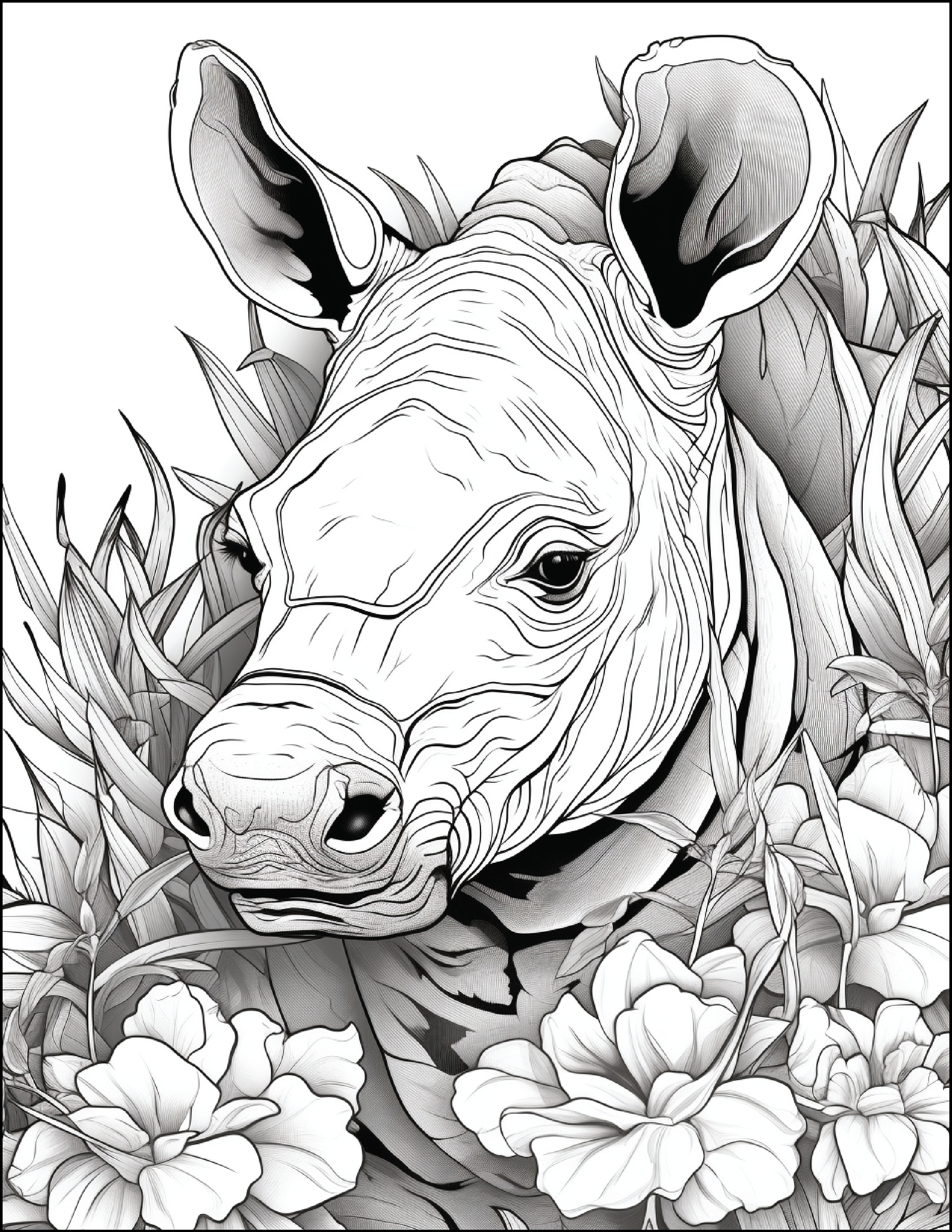 Floral-Safari-Animals: Where Nature’s Beauty Meets Wild Adventure!