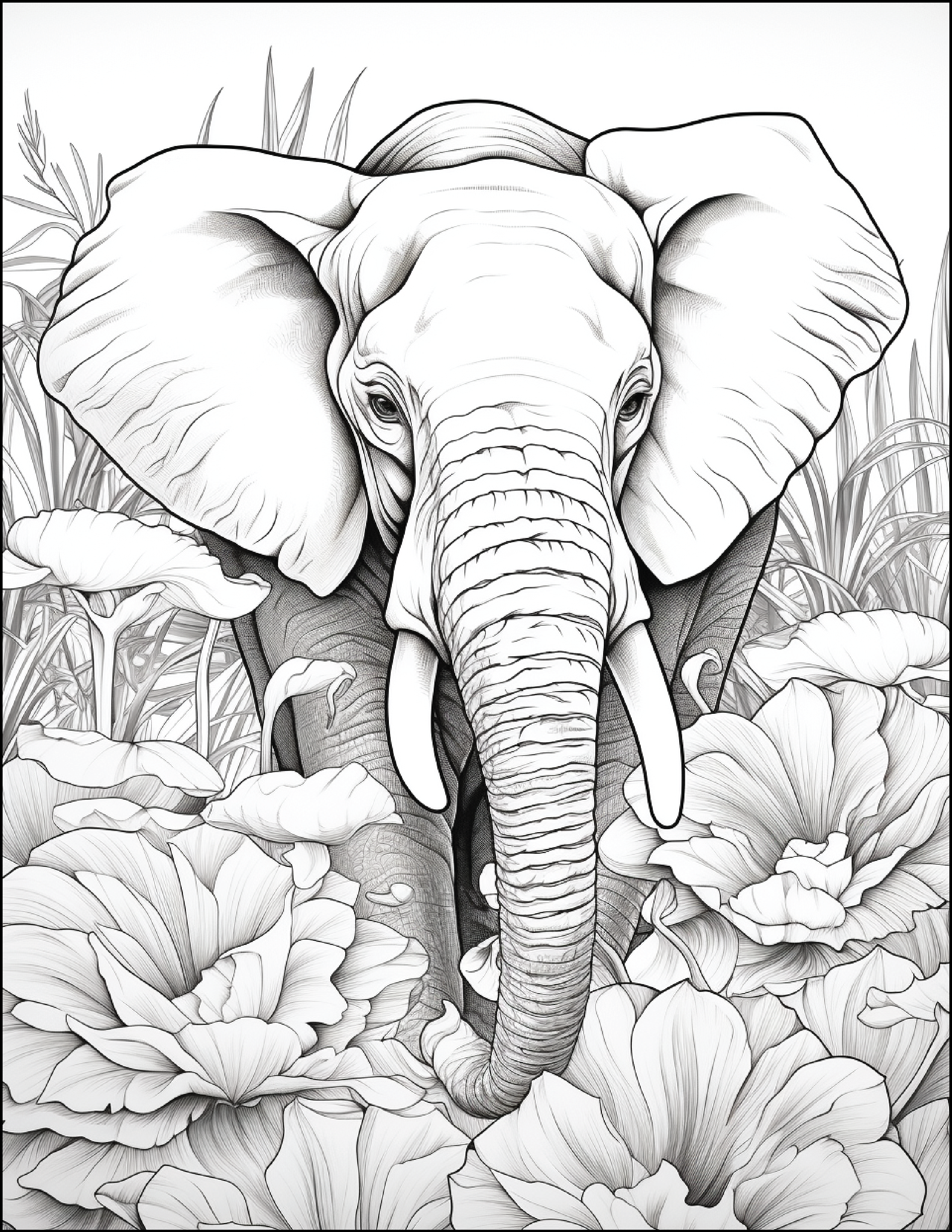 Floral-Safari-Animals: Where Nature’s Beauty Meets Wild Adventure!