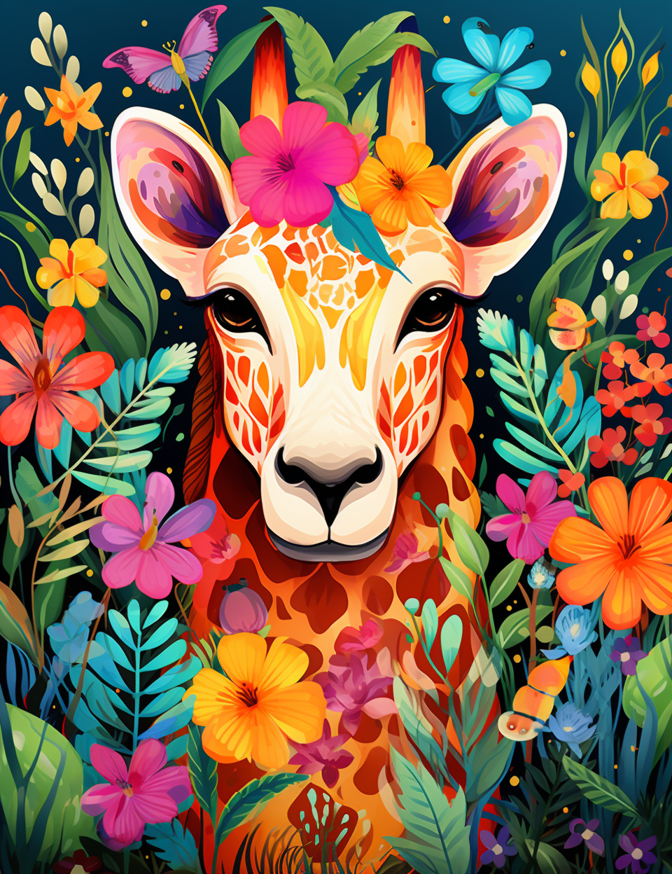 Floral-Safari-Animals: Where Nature’s Beauty Meets Wild Adventure!