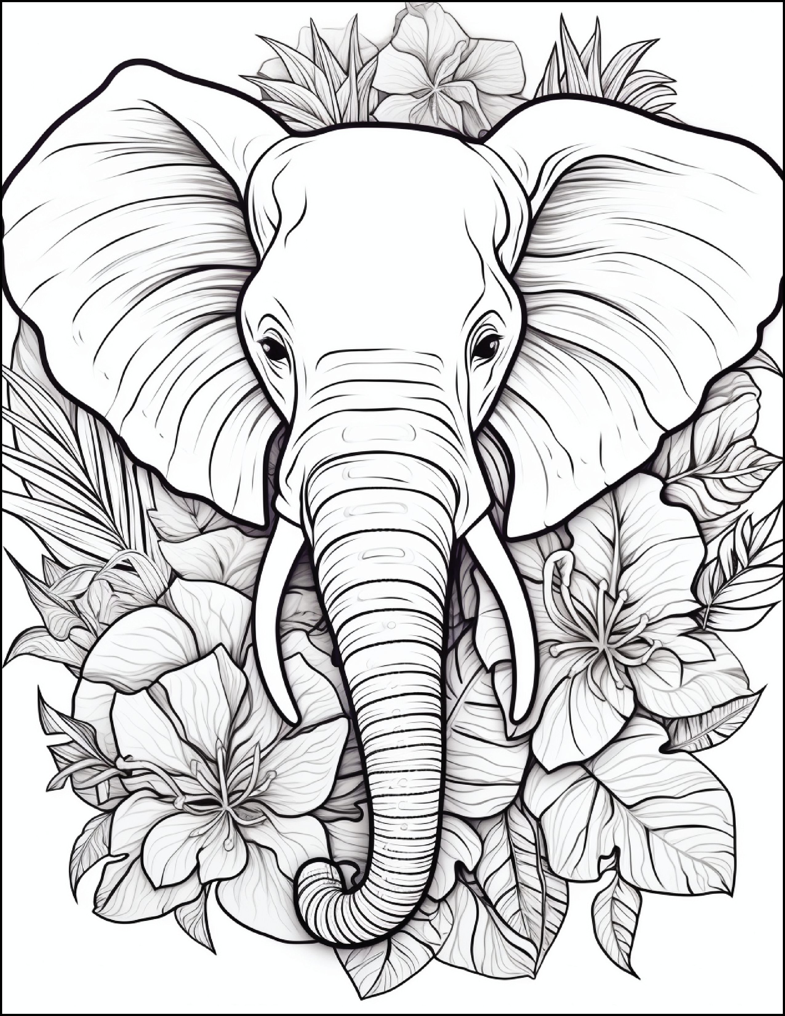 Floral-Safari-Animals: Where Nature’s Beauty Meets Wild Adventure!