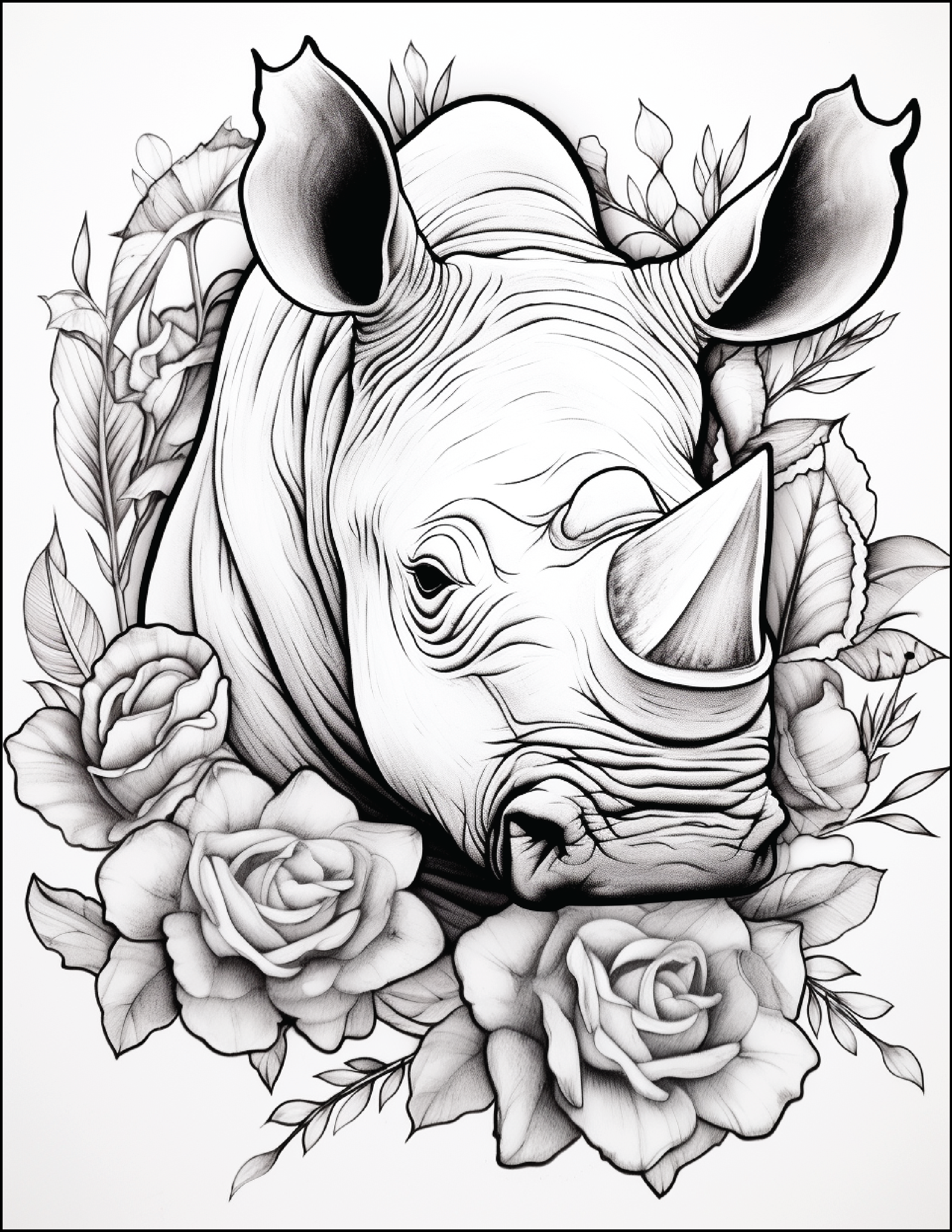 Floral-Safari-Animals: Where Nature’s Beauty Meets Wild Adventure!