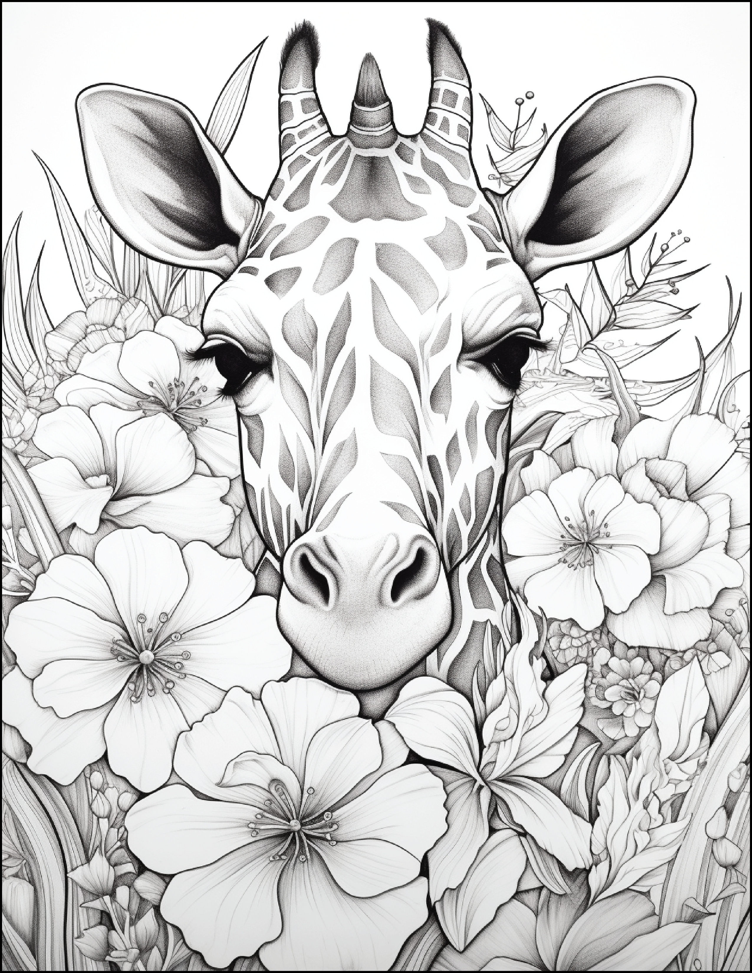 Floral-Safari-Animals: Where Nature’s Beauty Meets Wild Adventure!