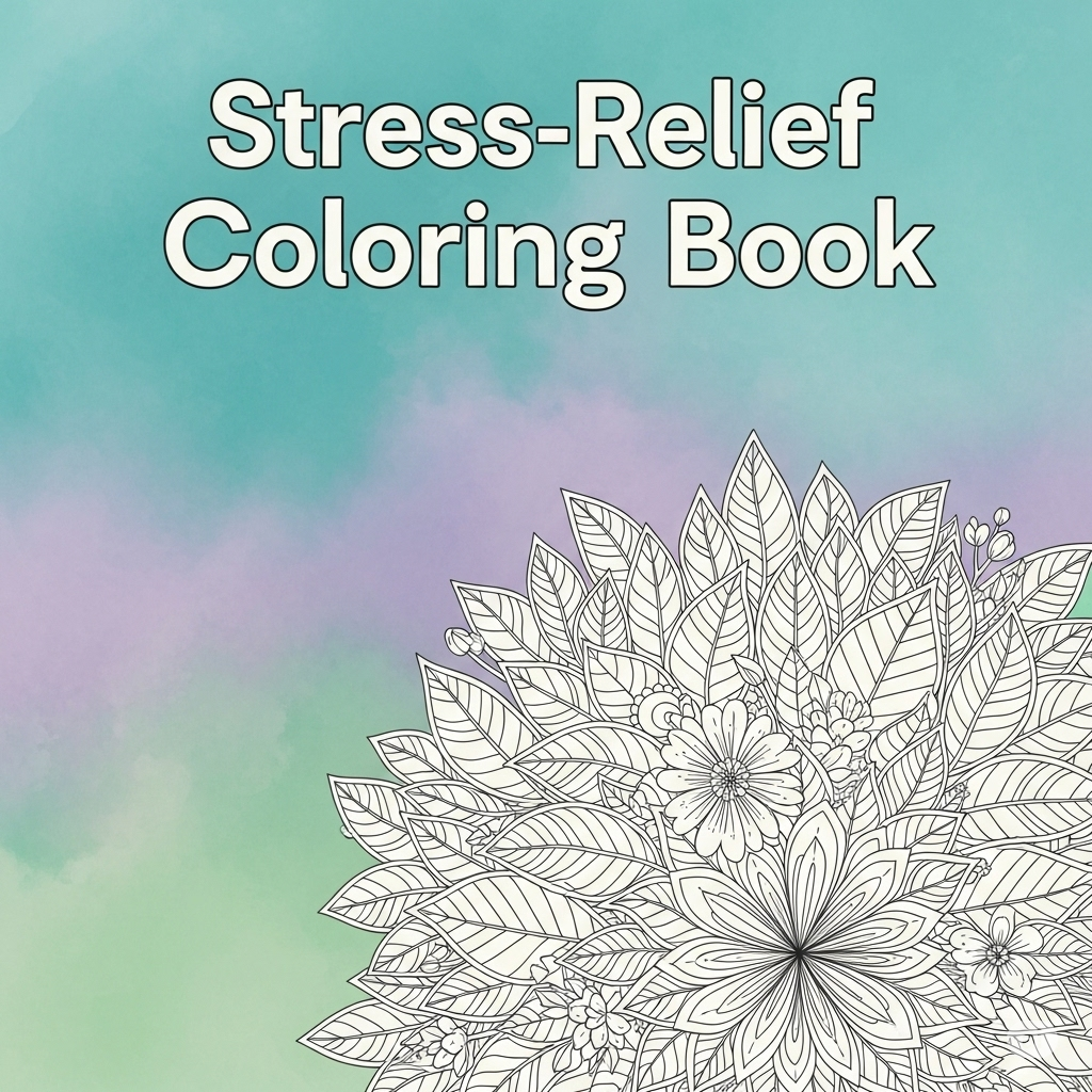 Mindful Coloring: A Therapeutic Stress-Relief Coloring Book for Adults
