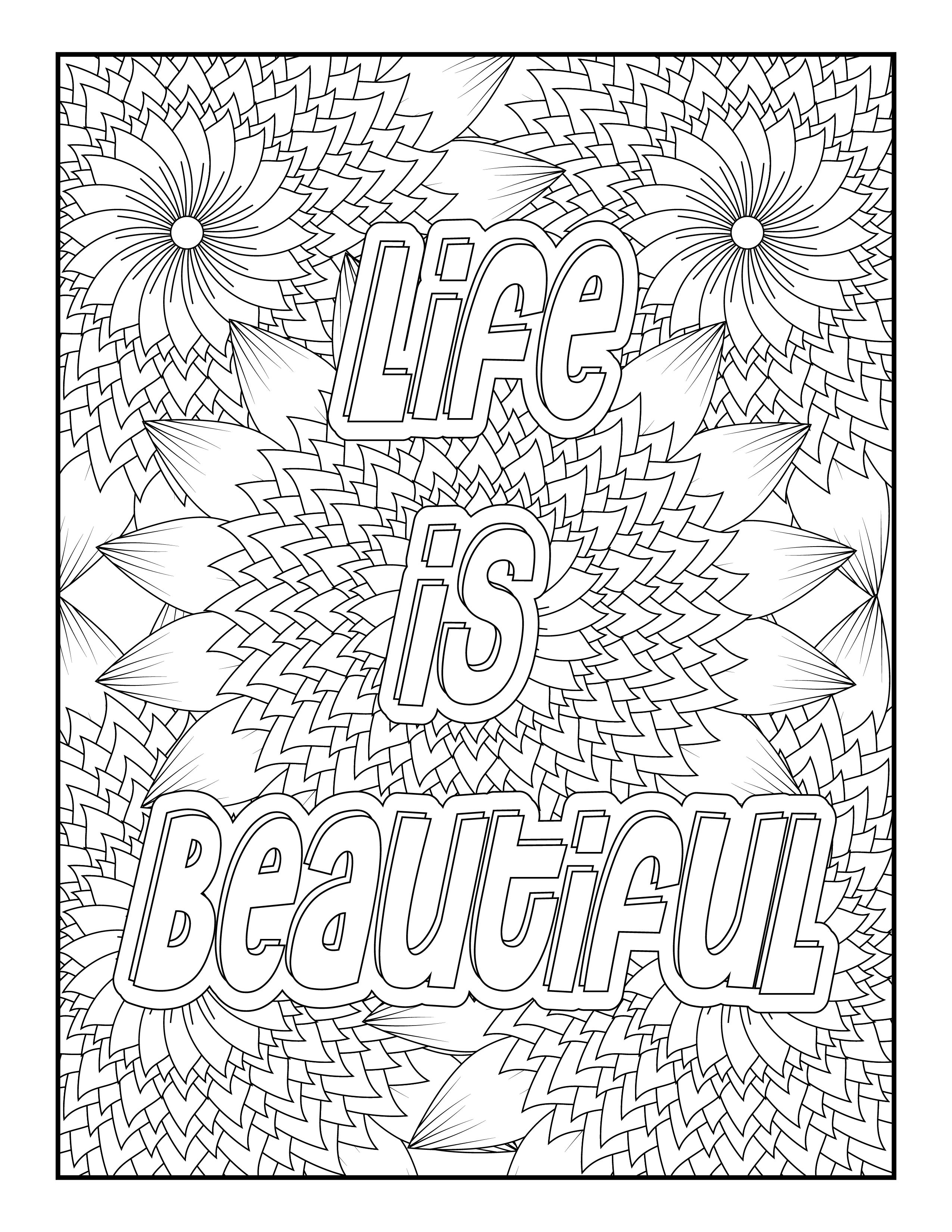 Mindful Coloring: A Therapeutic Stress-Relief Coloring Book for Adults