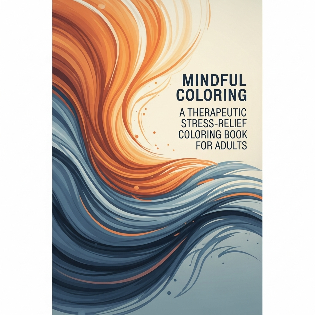 Mindful Coloring: A Therapeutic Stress-Relief Coloring Book for Adults