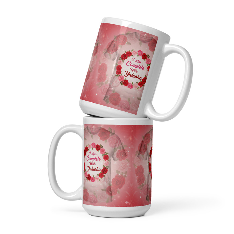 White glossy mug