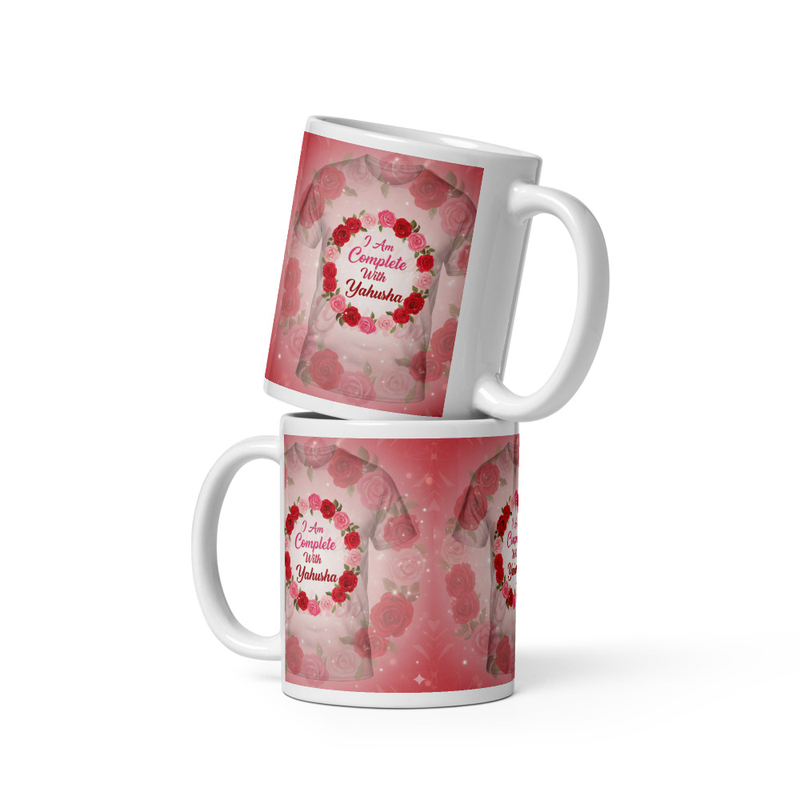 White glossy mug