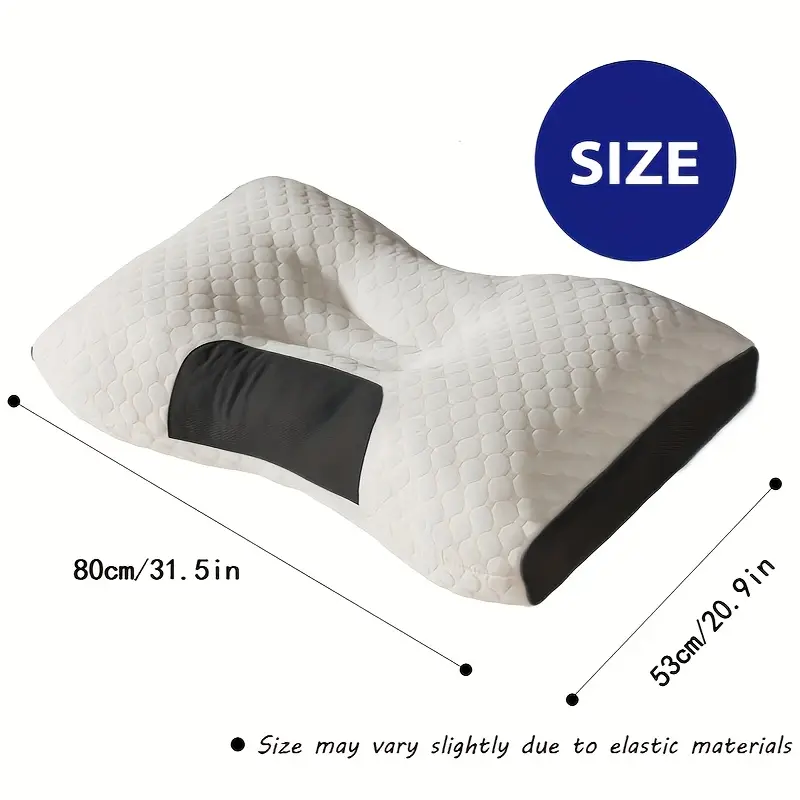 Ultimate Comfort Duo: 2 Soft Woven Neck Support Pillows for Couples!