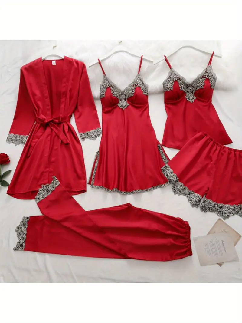 Luxurious Comfort Meets Sensual Style: 2025 Women's Plus Size Pajama Set!