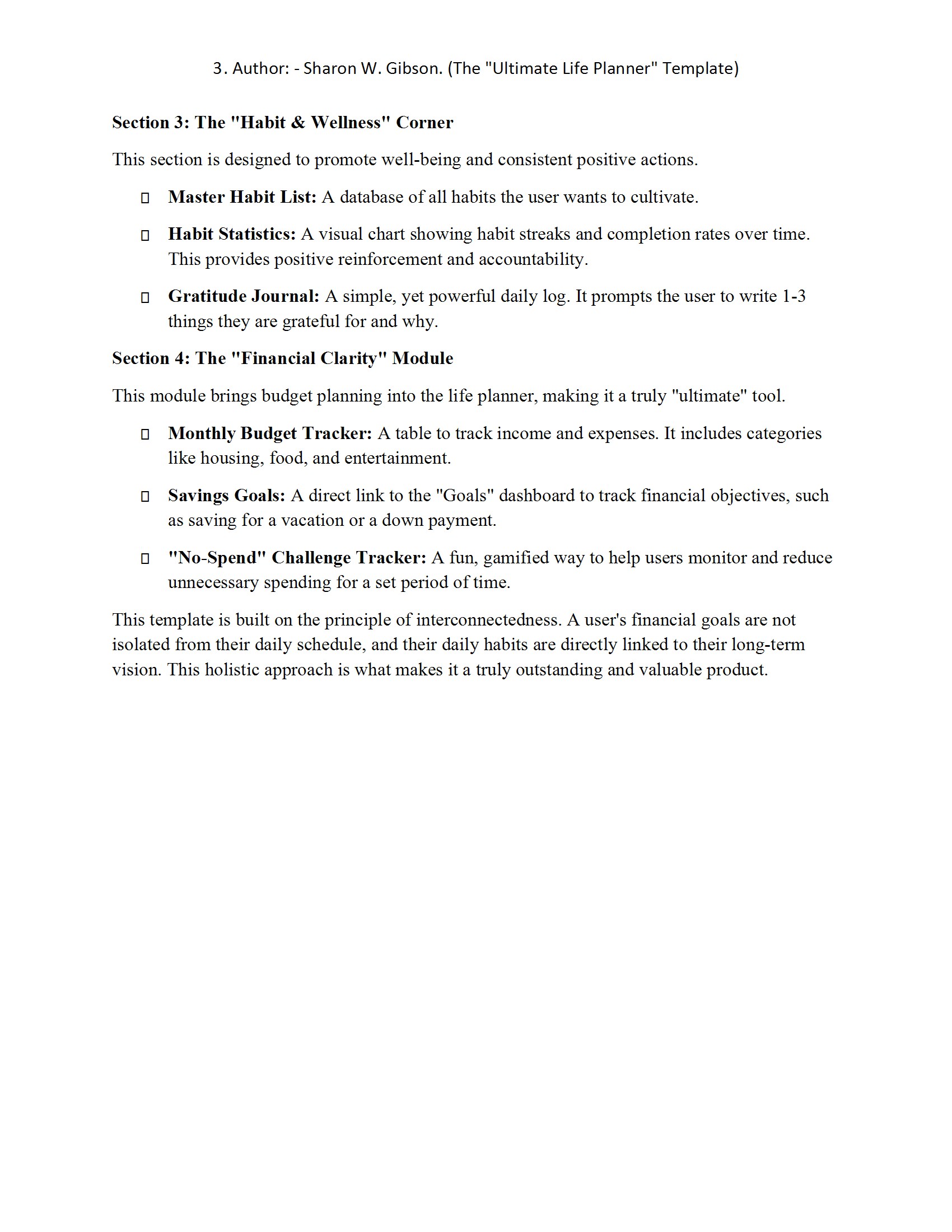 Ultimate Life Planner Template!