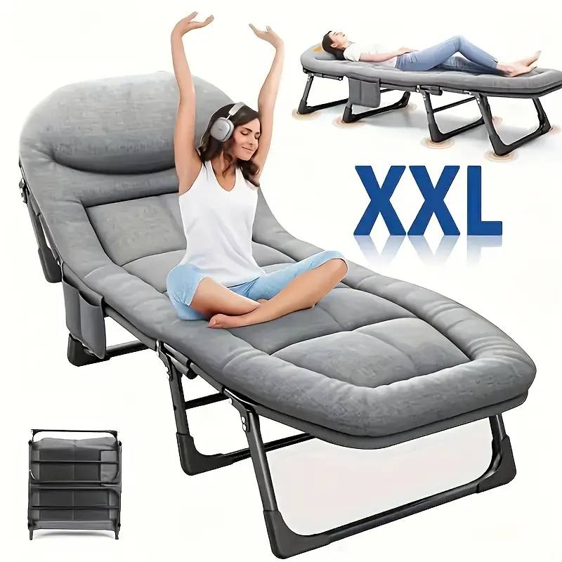 Ultra-Comfortable Folding Bed – Ergonomic Design for Home, Office & Outdoor Relaxation!