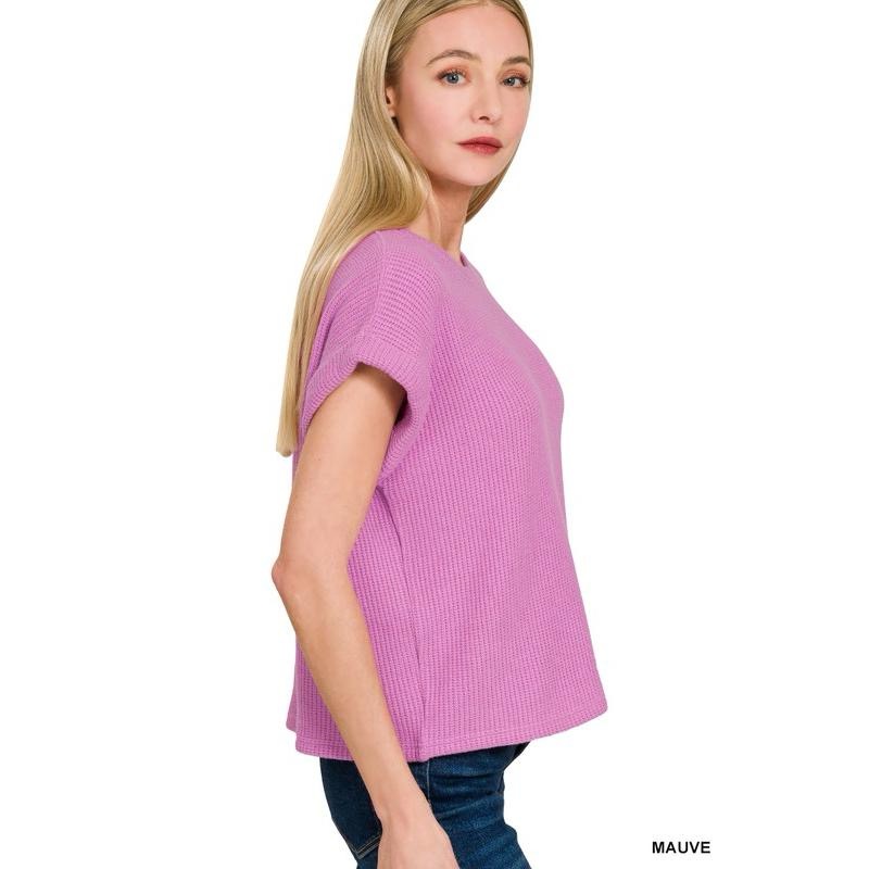 Zenana Premium Knit Set: Elegant Rolled-Sleeve Sweater & Pant Coordinated Ensemble!