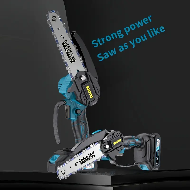 Mini Cordless Chainsaw – Lightweight & Powerful for Easy Yard Work!