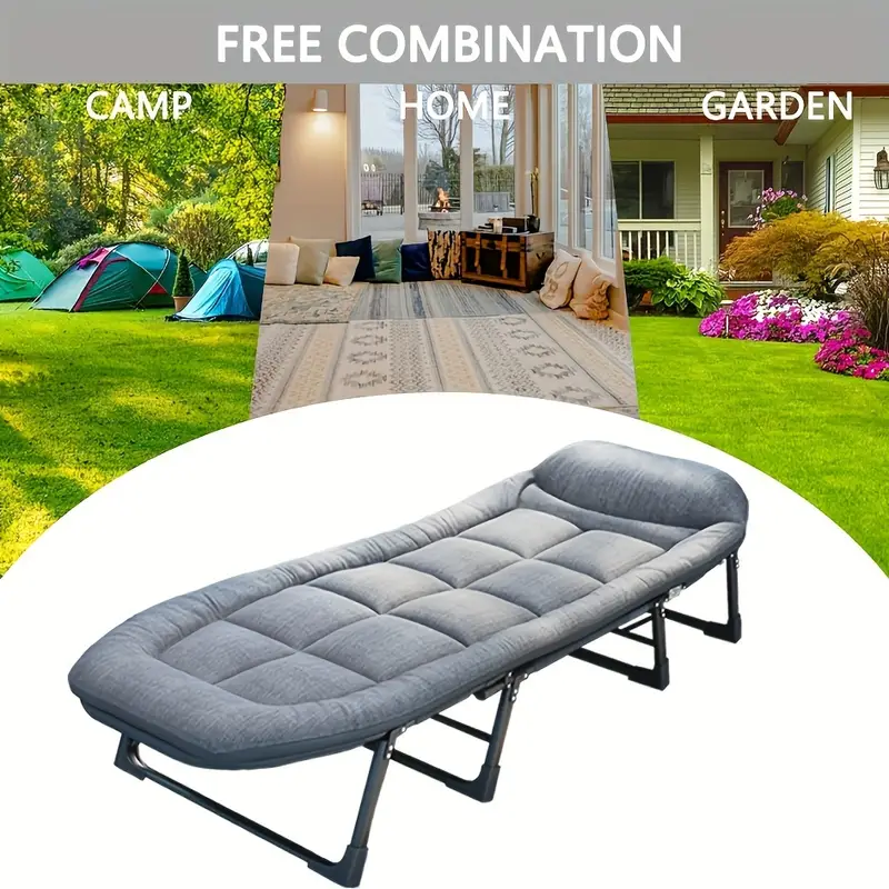 Ultra-Comfortable Folding Bed – Ergonomic Design for Home, Office & Outdoor Relaxation!
