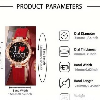 I Love You Women's Wristwatch