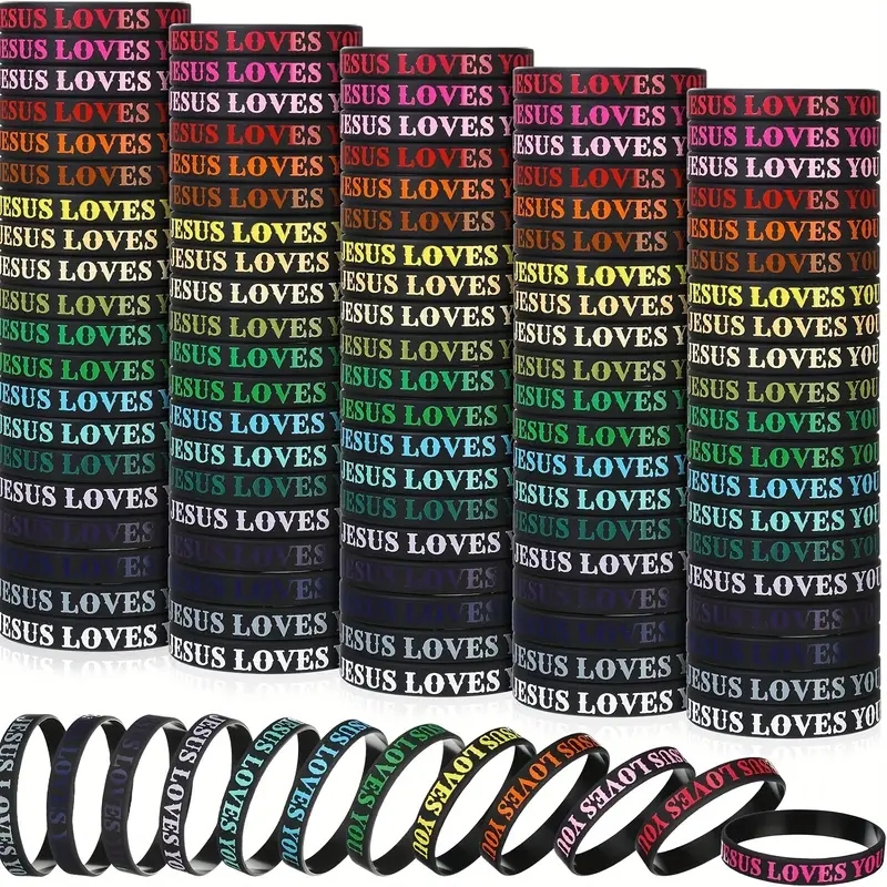 Strength in Contrast: Inspirational Black & Colorful Plastic Band Bracelets