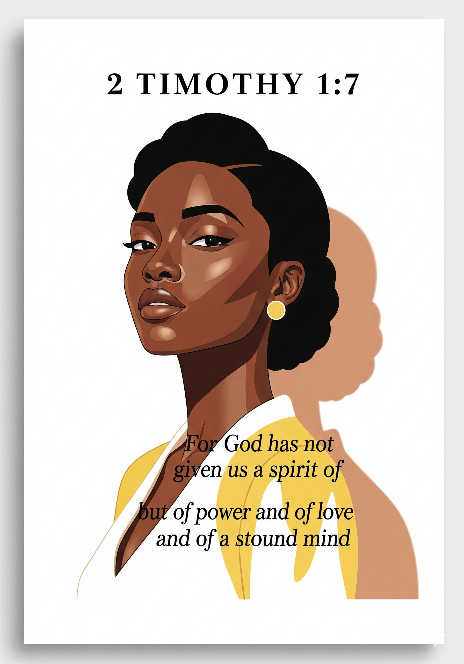 Bibical Verse. Inspirational Wall Art Print Poster & Lives Template! 