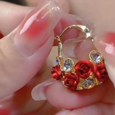Bold & Elegant: Red & Purple Statement Earrings for Every Occasion